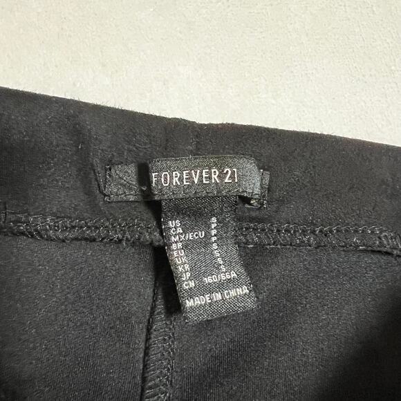 Forever 21 High Rise Faux Suede Pull On Leggings Size Small Minimalist Casual - Picture 4 of 10